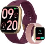 Smart Watches for Women/Men Android iPhone, [1.85" AMOLED Screen] Smartwatch Fitness Tracker 3ATM Waterproof with Bluetooth Calls, AI Control, Heart Rate/SpO2/Sleep Monitor, 7 Days Battery - Image 2