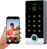 Smart WiFi Video Intercom & Doorbell Tuya Access Control System, All-Metal Fingerprint Keypad 1080P Night Vision Camera, Video Monitoring, Fingerprint/Password/Card/Tuya APP Remotely Unlock - Image 2