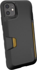 Smartish iPhone 11 Wallet Case - Wallet Slayer Vol. 1 [Slim + Protective] Credit Card Holder - Drop Tested Hidden Card Slot Cover Compatible with Apple iPhone 11 - Black Tie Affair - Image 2