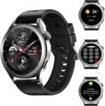Smartwatch That Can Call-Sports Modes Pressure Monitor Steps Counter Fitness Track Sleep Monitor Compatible,BT Calls,1.42" HD,48mm, IP67 with Android & iPhone for Men Women - Image 2