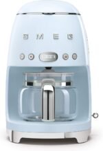 Smeg 50's Retro Style Aesthetic Drip Coffee Machine with 10 Cup Glass Carafe, Auto Start Feature, Keep Warm Plate, and Two Coffee Strength Settings (Pastel Blue) - Image 2