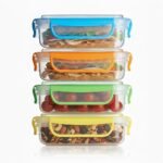 Snap Fresh - 4 Pack of Fun Size Leakproof Sandwich Containers - Reusable, BPA Free Sandwich Boxes. Airtight Seal. Also Great for Salads, Snacks, Fruit, Treats and Food Storage. - Image 2
