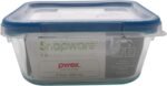 Snapware 4-Cup Total Solution Square Food Storage Container, Glass, Clear (1109304) - Image 2