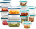 Snapware Total Solutions (14-Pack, Mixed Sizes) Plastic Food Storage Containers Set, Airtight & Leakproof Locking BPA-Free Lids, Freezer Dishwasher Microwave Safe - Image 2