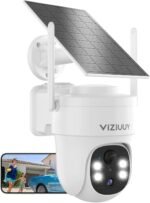 Solar Security Cameras Wireless Outdoor, 3MP Pan Tilt 360°WiFi Camera with Color Night Vision/PIR Sensor/2-Way Audio/Alexa/Google Assistant - Image 2
