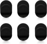Sonku 6 Piece Ring Hook Mount Accessories, Upgrade Version Phone Mount Hook for Universal Cellphone Finger Ring Holder Grip Stand - (Black) - Image 2