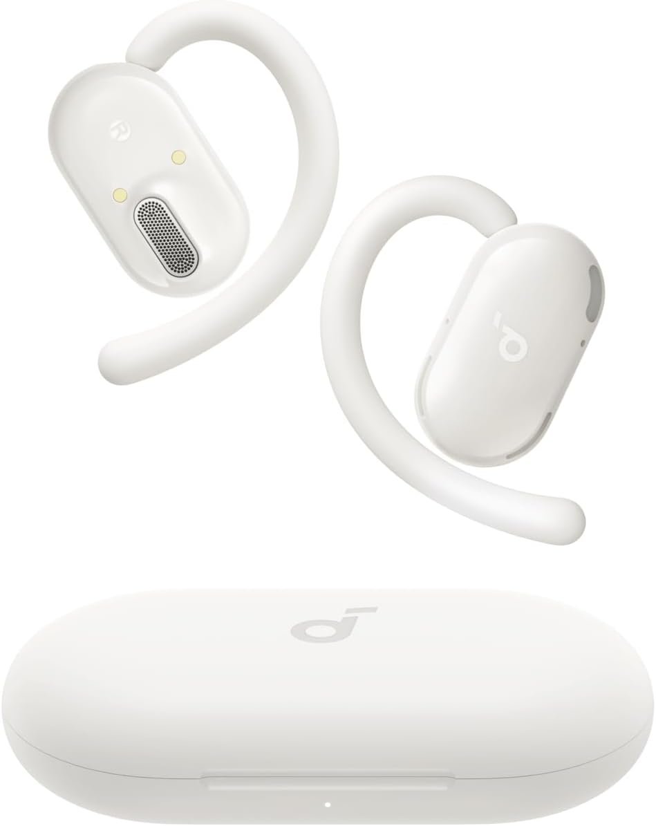 Soundcore V20i by Anker Open-Ear Headphones, Adjustable Ear Hooks,Ultra-Comfort,Snug Fit, Powerful Sound, Clear Calls, IP55, LED Lights, 36H Playtime, Bluetooth 5.4, Multipoint Connection (Renewed) - Image 2