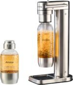 Sparkling Water Maker - 304 Stainless Steel Soda Maker, Carbonates Any Drink, Carbonator Machine with BPA Free Bottles(1L+0.5L) (CO2 Carbonator NOT Included) - Image 2