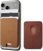 Spigen for MagSafe Wallet, Holds 3 Cards, MagFit Compatible with iPhone 17/16/15/14/13/12 Models, Pixel 10 Series, MagSafe-Cases, Pixelsnap, Plaud Note & More, Card Holder - PU Brown (3-Cards) - Image 2