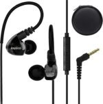 Sport Headphones Wired Over Ear in-Ear Earbuds for Kids Women Small Ears Comfortable, Earhook Earphones for Running Exercise Jogging, Ear Buds with Microphone and Volume for Cell Phones Black - Image 2