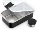 Stainless Steel Bento Lunch Box for Adult, 42oz Leak-Proof Lunch Box Containers, Microwave-Safe, with Adjustable Divider, Convenient Metal Lunchbox for Work, Travel - Image 2