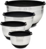 Stainless Steel Mixing Bowls with Lids Set – Large, Durable, Airtight Kitchen Bowls for Food Prep, Baking, Salad, and Storage (4 piece set) - Image 2