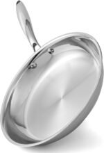Stainless Steel Pan，Non-Toxic PFAS, PFOA & PTFE Free, Compatible With All Cooktops & Induction Safe, Oven Safe Pan for Searing & Sautéing, Long Lasting Cookware. (10 Inch) - Image 2