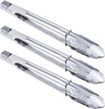 Stainless Steel Serving Tongs Grilling Tongs for Cooking Camping Barbecue (12-Inch 3 Pieces) - Image 2