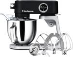 Stand Mixer All Metal - Heavy Duty Kitchen Standing Mixer 5.3 Quart with 4 Stainless Steel Attachments, DC Motor & Multifunctional Power Hub, 8-Speed & Timer, Lower Noise (Black) - Image 2