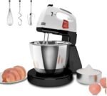 Stand Mixers, 7 Speeds With 3QT Stainless Steel Bowl, Stand and Hand Mixer with Dough Hook, Whisk, Mixing Beater for Baking, Cake, Cookie, Kneading (VZ9) - Image 2