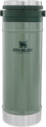 Stanley Travel Mug with Integrated French Press 16 oz | 5 Minute Brew, 4 Hours Hot,Leakproof Lid | Mesh Filter for Coffee Grounds | Insulated Stainless Steel Coffee Maker | BPA-Free | Hammertone Green - Image 2