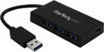 StarTech.com 4 Port USB 3.0 Hub - USB Type-A Hub with 1x USB-C & 3x USB-A (SuperSpeed) - USB Bus or Self-Powered - Portable USB 3.0 (5Gbps) BC 1.2 Charging Hub w/ Power Adapter , TAA (HB30A3A1CSFS) - Image 2