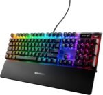 SteelSeries Apex 7 Mechanical Gaming Keyboard – OLED Smart Display – USB Passthrough and Media Controls – Linear , Quiet – RGB Backlit (Red Switch) - Image 2