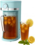 Studio 54 Retro Iced Tea Maker with Infuser, 3QT Glass Pitcher Electric Tea and Coffee Brewer, Adjustable Strength Cold Brew Maker for Iced Coffee, Iced Lattes, Sweet Tea & Fruit Infusions - Image 2