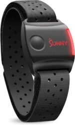 Sunny Health & Fitness Heart Rate Monitor Armband with LED Indicator, Step Counter - HR200 - Image 2
