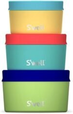 S'well Stainless Steel Food Canister Set Of Three, 10oz, 16oz, and 24oz, Tropical Smoothie, Single Walled Durable Construction, BPA Free, Dishwasher Safe - Image 2