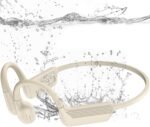 Swimming Headphones-Bone Conduction Headphones, IP68 Waterproof Open Earphones, LiteSurge Bluetooth 5.4 Underwater Sport Earbuds with 32 GB MP3 Memory for Swimming, Marathon-Khaki - Image 2
