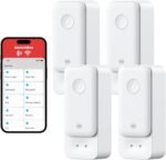 SwitchBot Smart Water Leak Detector, 100dB Adjustable Alerts & App Alerts, IP67 Waterproof, Water Sensor for Kitchen, Bathroom, Basement, No Hub Required (Support 2.4G) (White, Pack, 4) - Image 2