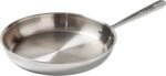 T-Fal Pro Tri-Ply Fry Pan, Stainless Steel Pan 12 inch, Induction Cookware, Oven Safe 500F, Fast & Even Heat, Professional Quality & Durability, Skillet, Cookware, Silver - Image 2