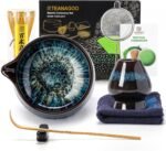 TEANAGOO Matcha Whisk Set, 7 Pcs Matcha Set Blue, Matcha Kit for Ceremony, Matcha Tea Set for Making Breakfast/Latte, Ceramic Matcha Bowl(chawan) whith Spout and Whisk, Gift for Friend/Family - Image 2