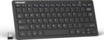 TECKNET 2.4G Wireless Keyboard - Mini Compact Keyboard with Media Hotkeys, 12-Month Battery Life, Compatible with PC, Desktop, Laptop, Smart TV - Black - Image 2