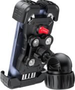TECKNET Motorcycle Phone Mount - Dual Vibration Dampener & Secure Handlebar Clip Bike Phone Holder, Quick-Install Handlebar Cell Phone Holder for iPhone 17/16/15/14/13 Pro Max, 4.7–6.8" Phones - Image 2