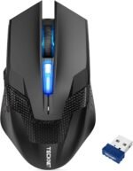TECKNET Wireless Mouse-USB Ergonomic Optical Cordless Mouse with 8 Buttons,12-Month Battery Life,4800 DPI Optical Tracking,High-Precision 5 Adjustable DPI for PC/Mac/Laptop - Image 2