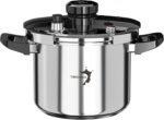 TIBORANG 8.5 QT Stainless Steel Pressure Cooker, [Multi-Cooker for Gas & Induction Stove] [Saves 70% Cooking Time] [One-Hand Operation], Family Size for 3-5 People, Olla de Presion - Image 2