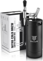 TMCRAFT 128oz Nitro Cold Brew Coffee Maker, Home Brew Coffee Keg with Stainless Steel Stout Creamer Faucet & Pressure Relieving Valve - Image 2