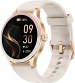TOOBUR Smart Watch for Women, 40mm HD Smartwatch, Compatible with Android & iOS, Answer/Make Calls, Fitness Watch with Step/Calorie/HR Tracker, IP68, Gorgeous & Comfy, Gift for Women, Beige - Image 2