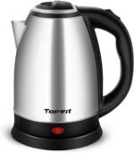 TOPWIT Electric Kettle, 2.0L Hot Water Kettle Electric, BPA-Free Stainless Steel Tea Kettle, Electric Kettles for Boiling Water with Fast Boil, Auto Shut-Off & Boil Dry Protection, Silver - Image 2