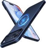 TORRAS Magnetic Slim-Fit for iPhone 17 PRO MAX Case, Ultra-Thin 17 ProMax Phone Case Compatible with MagSafe, Light Anti-Scratch Matte Hard PC Bayer 6.9 inch OriginFit, Deep Blue - Image 2
