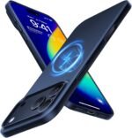 TORRAS Magnetic Slim Fit for iPhone 17 Pro Case 6.3 inch, Ultra-Thin, Compatible with MagSafe, Lightweight Matte Anti-Scratch Hard PC Cover Phone Case for iPhone 17 Pro OriginFit, Deep Blue - Image 2