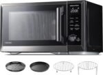 TOSHIBA Countertop Microwave Oven Air Fryer Combo, Inverter, Convection, Broil, Speedy Combi, Even Defrost, Humidity Sensor, Mute Function, 27 Auto Menu&47 Recipes, 1.0 cu.ft/30QT, 1000W - Image 2
