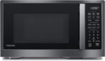 TOSHIBA ML4-EM12PA(BS) Countertop Microwave Oven with Stylish Design As Kitchen Essentials, Smart Sensor, 13 Auto Menus&Mute Function, 1.2 Cu Ft with 12.4" Turntable, 1000W, Black Stainless Steel - Image 2