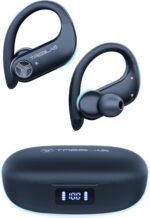 TREBLAB X3 Pro - Sports Wireless Ear Buds Bluetooth - Comfortable Workout Headphones with Secure Ear Hooks, 9H Long Battery Life, IPX5 Sweatproof Earphones, Noise Isolation Over Ear Earbuds - Image 2