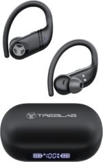TREBLAB X4 – Waterproof Workout Headphones for Running & Gym - Silky Soft Secure Earhooks, 11H Battery, Physical Buttons, Noise Canceling Over-Ear Ear Hook Bluetooth Earbuds for Sports - Image 2