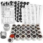 Talented Kitchen Magnetic Spice Jars - 3 oz, Stainless Steel, 24-Pack - Spice Tins with Sift & Pour Lids & Fridge Magnets for Kitchen Organization - Image 2