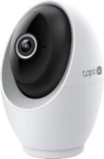 Tapo 4K Indoor Pan/Tilt Wired Security Camera - Works as a Baby Monitor, Person/Pet Detection, Facial Recognition, 360° AI Motion Tracking, Subscription-Free Local Storage or Optional Cloud, C260 - Image 2