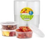 TashiBox [8oz-40 Sets Plastic Containers with Airtight Lids, Food Storage Containers, Deli, Slime, Soup, Meal Prep Containers | BPA Free | Stackable | Leakproof | Microwave/Dishwasher/Freezer Safe - Image 2
