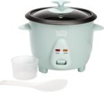 Tasty Mini Rice Cooker with Removable Nonstick Bowl and Auto Keep Warm Function, Great For Soups, Stews, Grains and Oats, 6 Cups Cooked (3 Cups Uncooked), 1.5-Quart, Aqua - Image 2