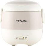 Tayama 1.5 Cup Portable Mini Rice Cooker, White (TMRC-03R) - Image 2