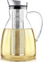Teabloom Extra-Large Multi-Brew Borosilicate Glass Teapot + Kettle + Pitcher (85 OZ / 2.5 L / 10 CUPS) – Brew and Serve Hot Tea, Iced Tea, Cold Brew Tea and Fruit Infused Water – Solstice Tea Maker - Image 2