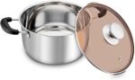 TeamFar Stock Pot 6 qt, Stainless Steel Stock Pasta Soup Pot with Lid, Double Bakelite Heat-Proof Handles & Tempered Glass Lid, Dishwasher Safe & Easy Cleanup, Non-Toxic & Healthy - Image 2